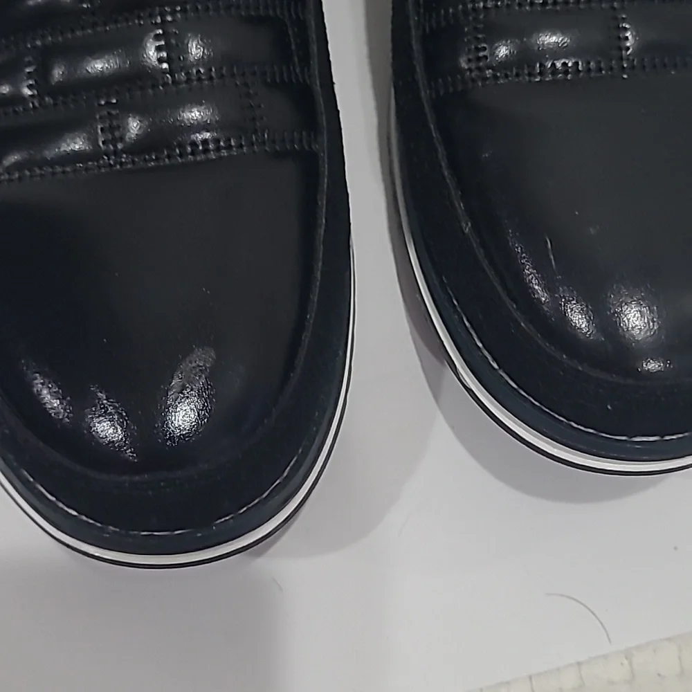 Men's Black Lace-Up Oxford Derby Shoes
